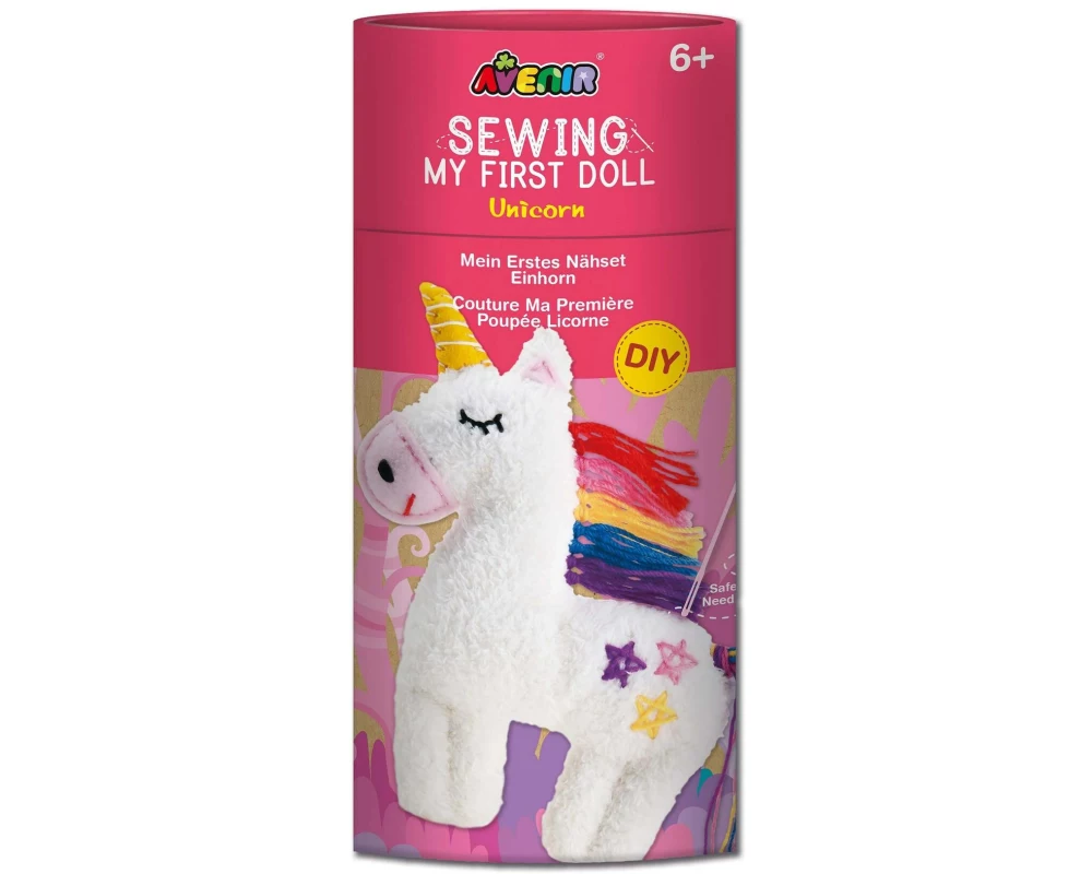 AVENIR Nähset Einhorn Plüschtier 23 x 23 cm