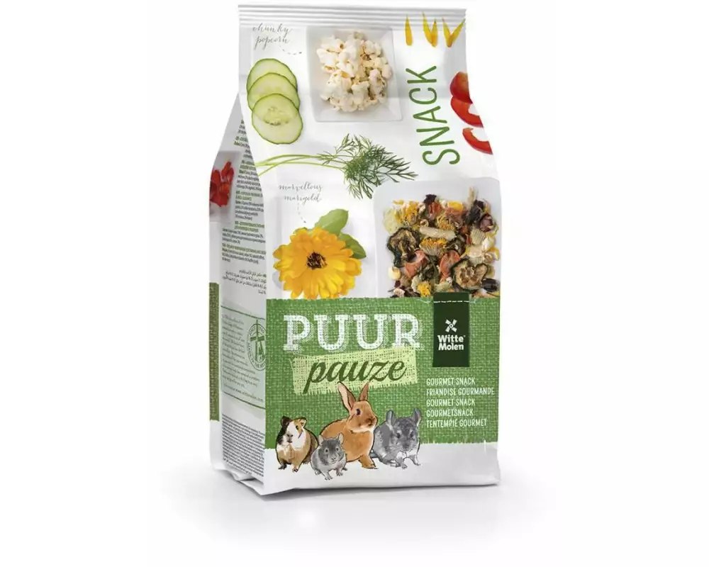 Witte Molen Snack Puur Snackmüsli für Kaninchen & Nager, 700 g