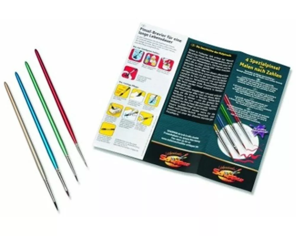Schipper Malen nach Zahlen. 4 Spezialpinsel