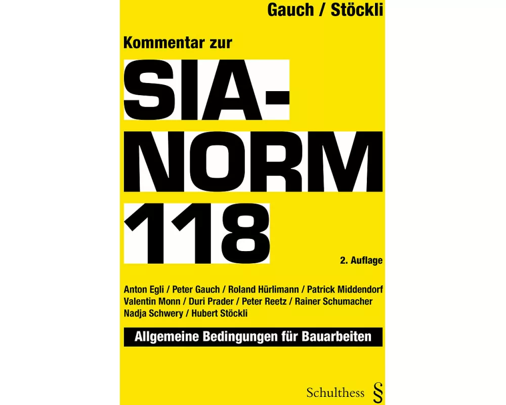 Kommentar zur SIA-Norm 118