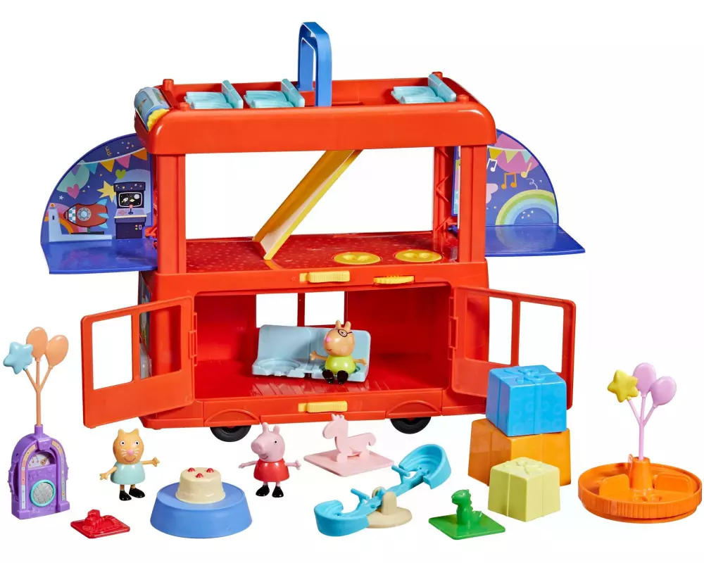 Hasbro Spielfigurenset Peppa Pig Peppas 2-in-1 Partybus