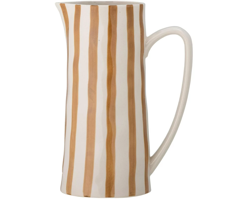 Bloomingville Krug Begonia 1.3 l, Steingut, Braun