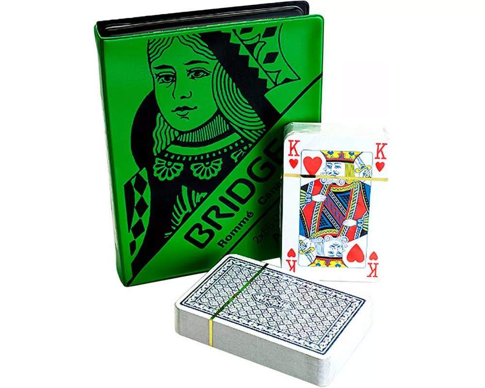 Bridge Garnitur, rot/grün/gelb Assortiert