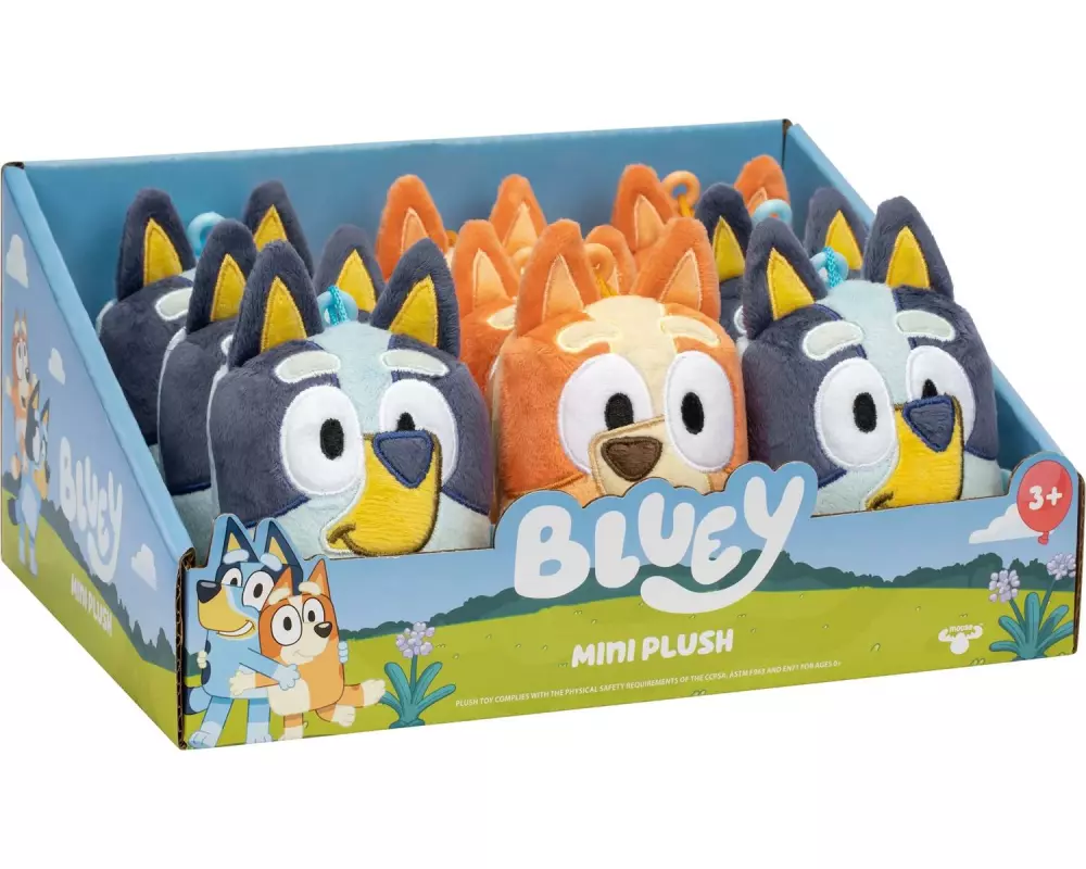 moose Plüsch-Anhänger Bluey Mini-Plüsch 2-fach ass.