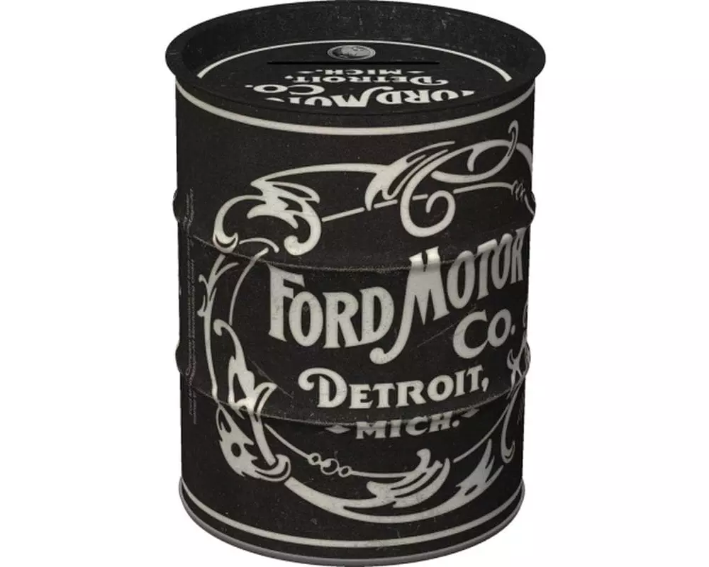 Nostalgic Art Spardose Ölfass Ford Schriftzug