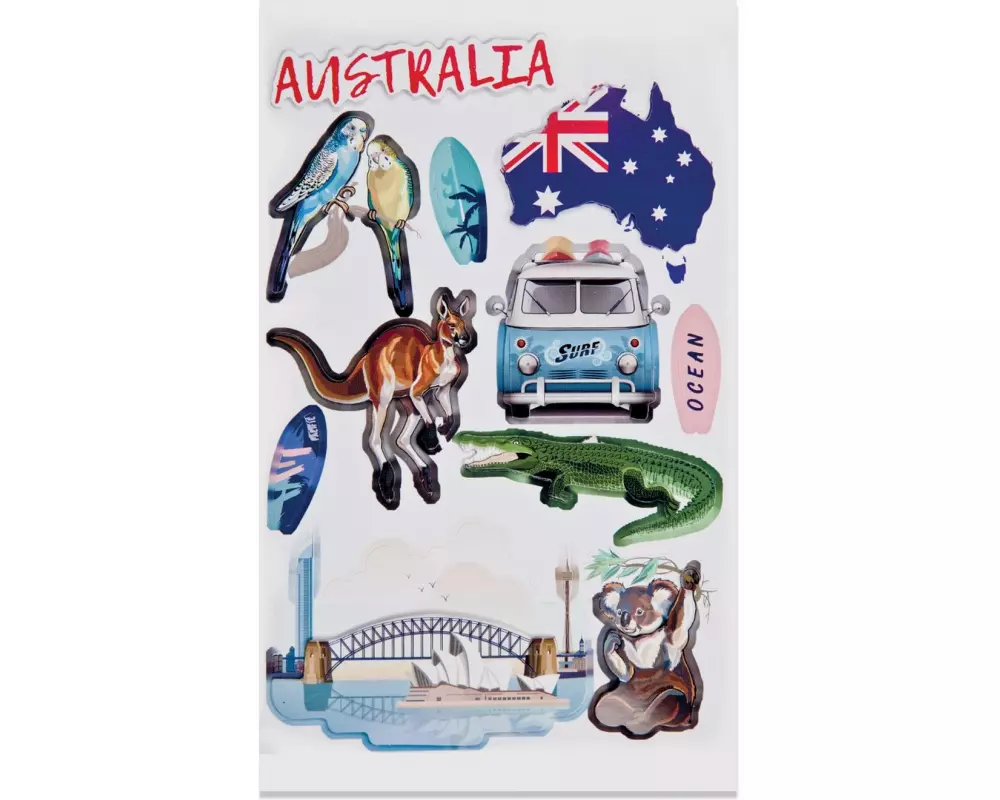 HobbyFun Motivsticker Australien 1 Blatt