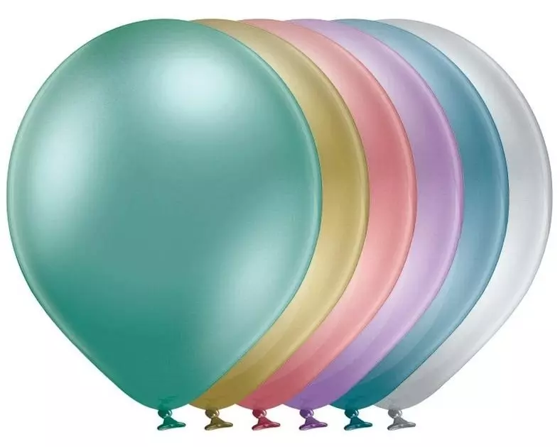 Belbal Luftballon Glossy Mehrfarbig, Ø 30 cm, 50 Stück