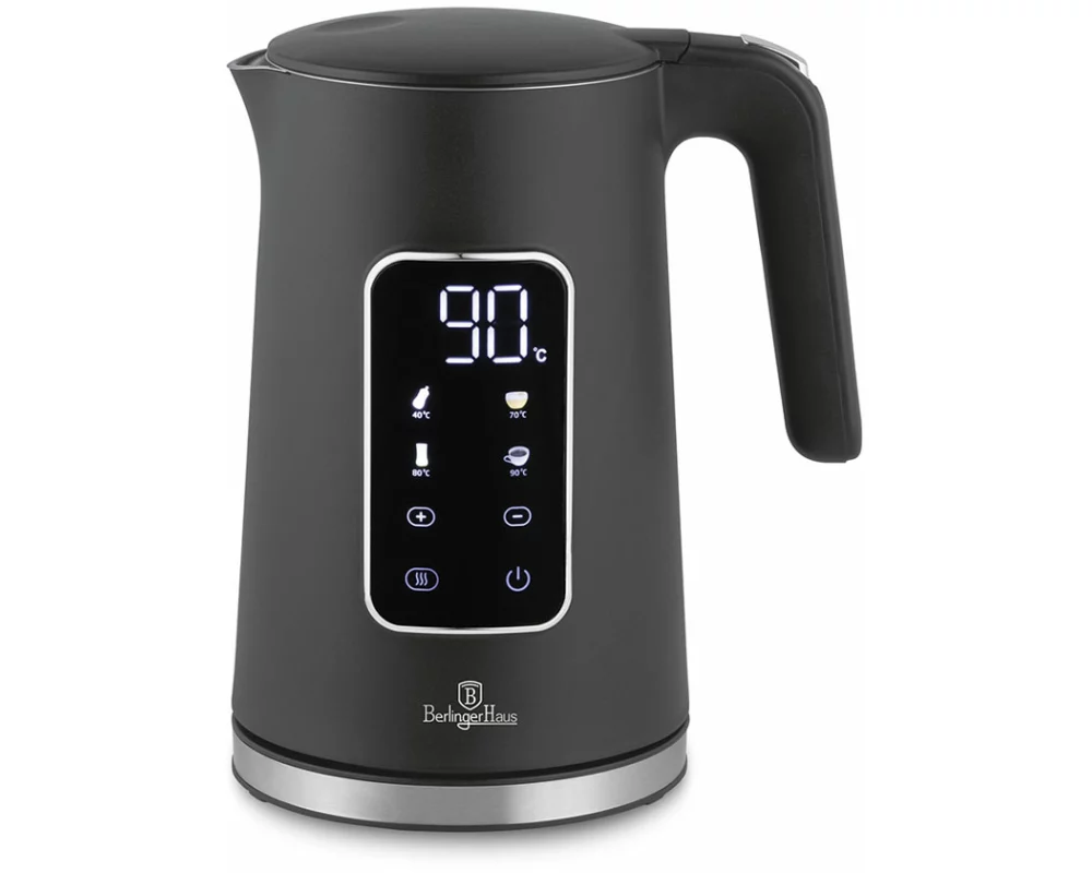 Berlinger Haus Wasserkocher 1.7L mit Digitalanzeige Anthracite Collection