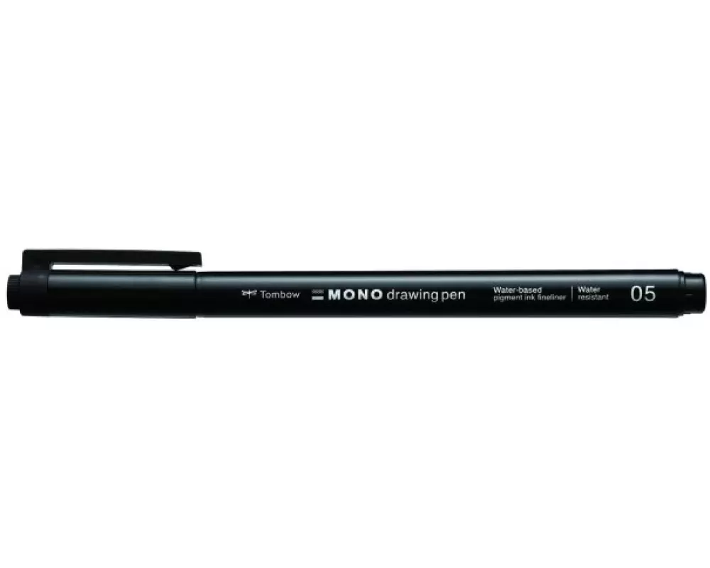 Tombow Filzstift MONO drawing pen 0.45 mm, Schwarz