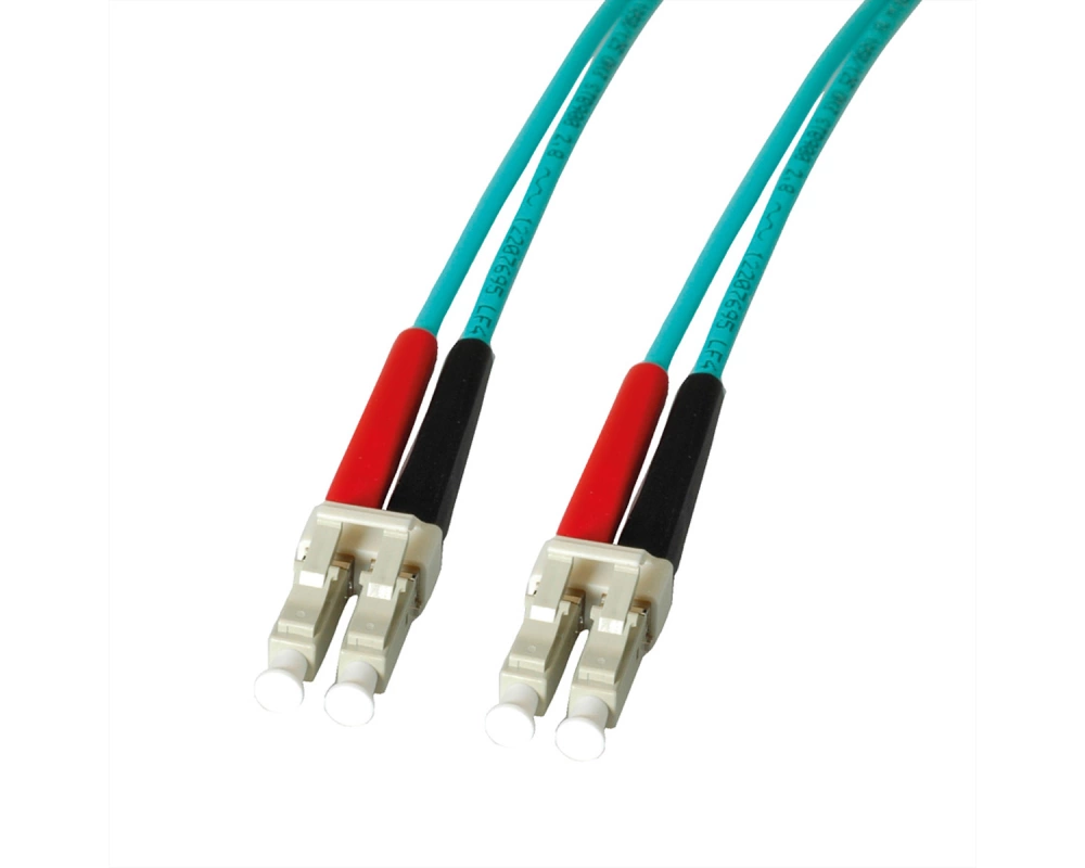 LEONI LWL-Kabel duplex 50/125µm OM3, Suhner LC/LC, 3 m