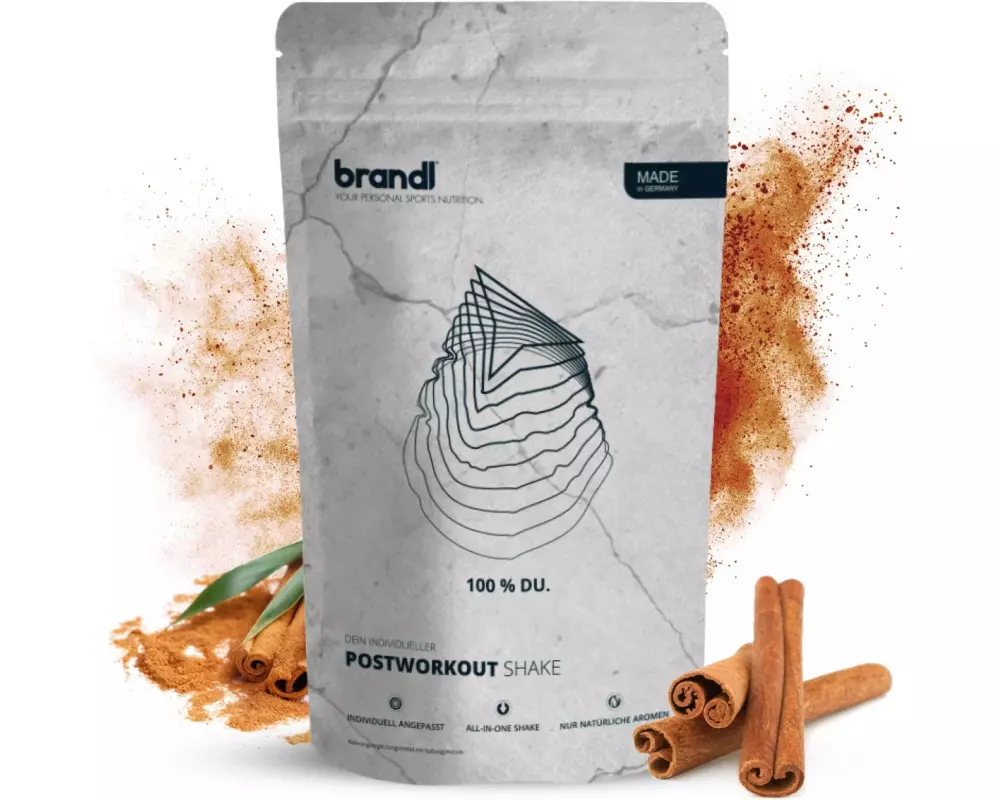Brandl-Nutrition Pulver Vegan Protein All-in-One Post Workout Zimt 1000 g