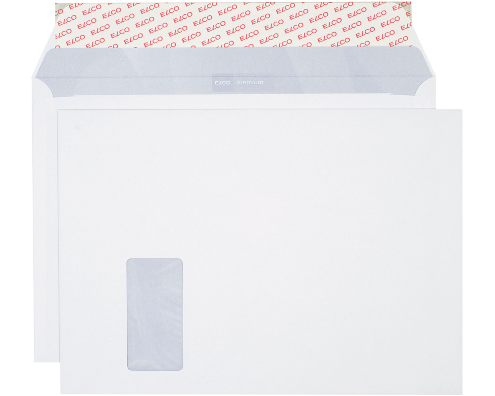 ELCO Couvert Premium m/Fenster C4 34894 120g, weiss 250 Stück