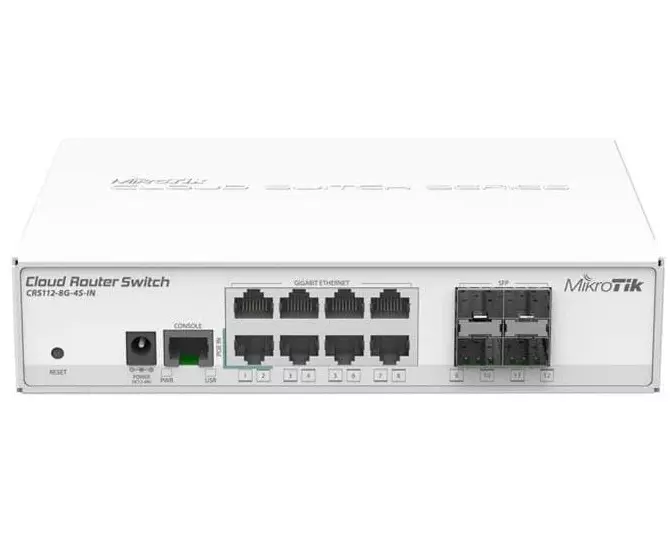 MikroTik Switch CRS112-8G-4S-IN 12 Port