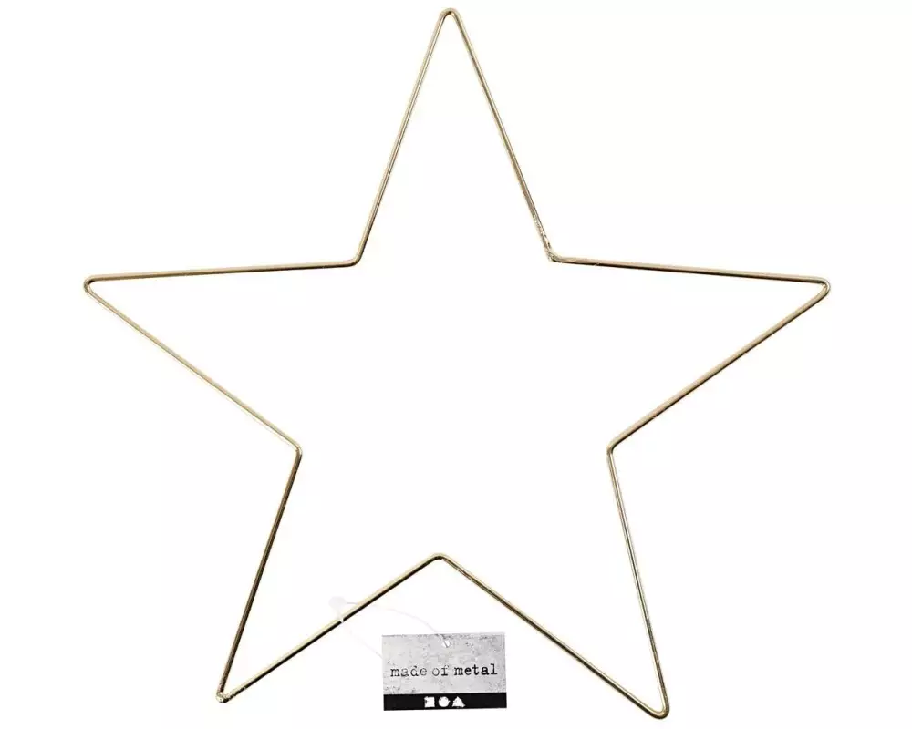 Creativ Company Metallstern Stern Ø 30 cm, Gold