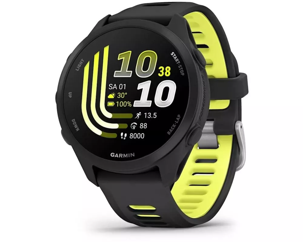 GARMIN GPS-Sportuhr Forerunner 170 Music Schwarz/Gelb
