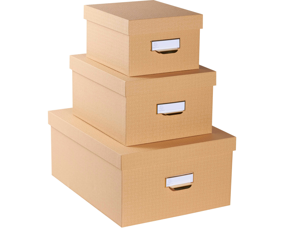 EXACOMPTA Ablagebox Officebyme 79602E beige 3er-Set