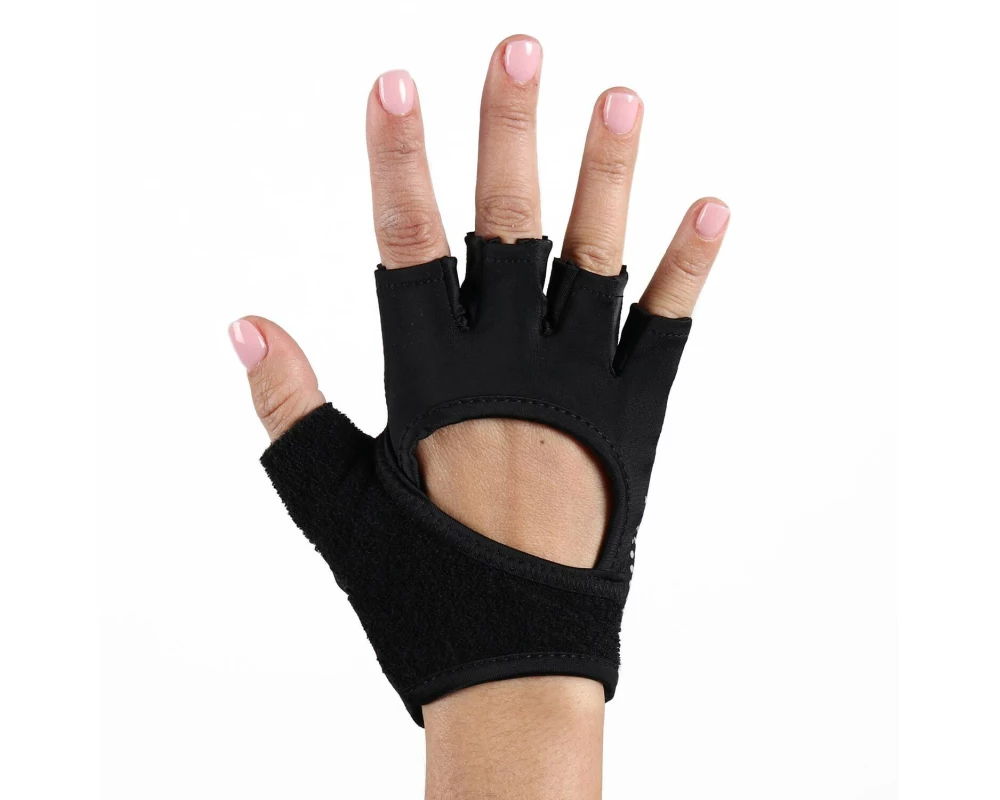 Toesox Training Gloves Grip L, Schwarz