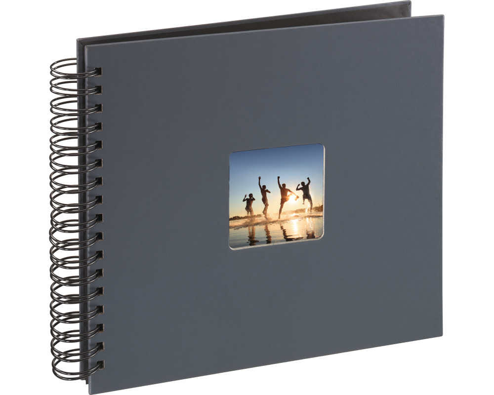 HAMA Spiralalbum Fine Art 94879 280x240mm, grau 25 Blatt