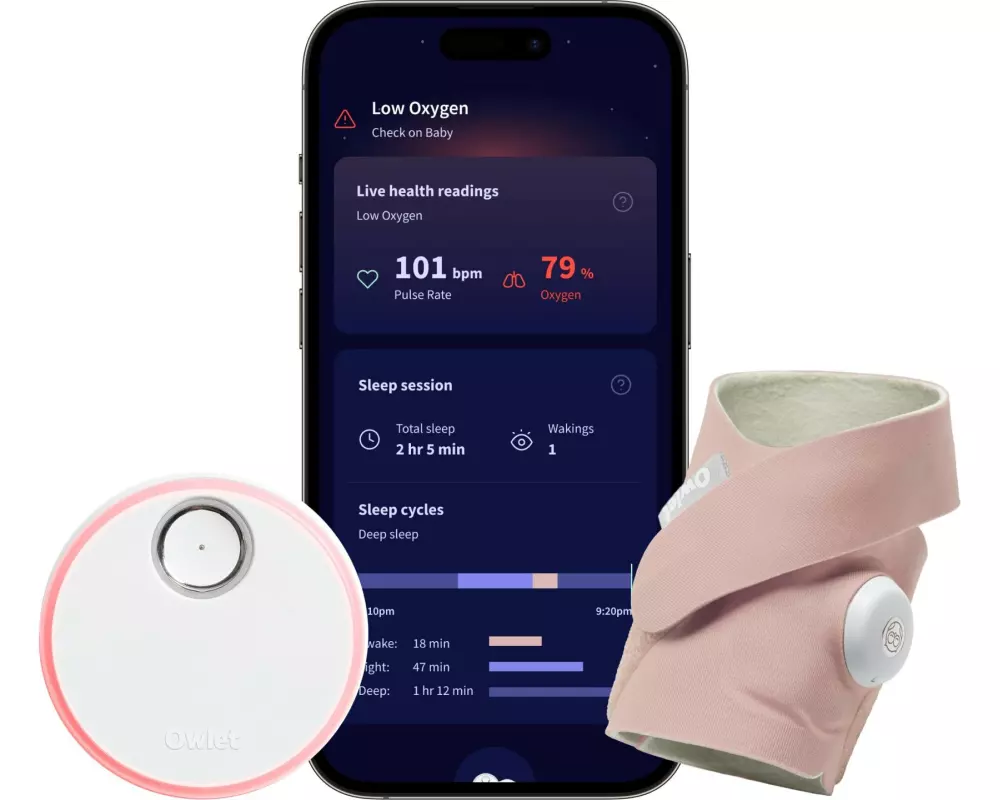 Owlet Babyphone Dream Sock Edelrosa