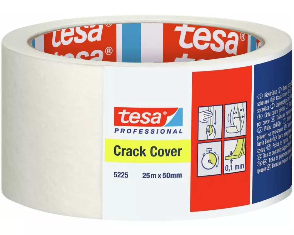 tesa Crack Cover 50 mm x 25 m, Weiss