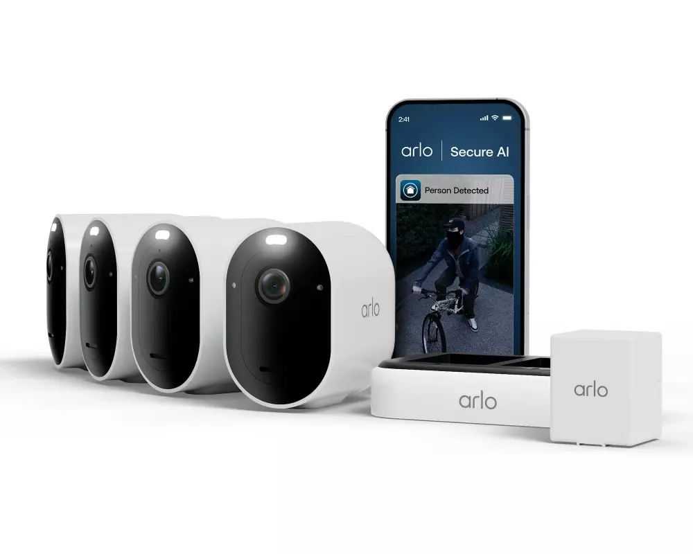 Arlo Überwachungsset Pro 6 2K 4er Set Weiss