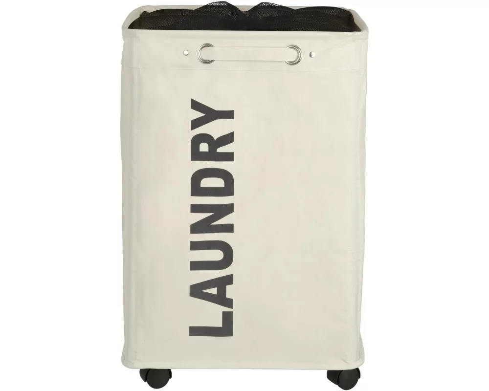 Wenko Wäschesammler Quadro 79 l, Beige