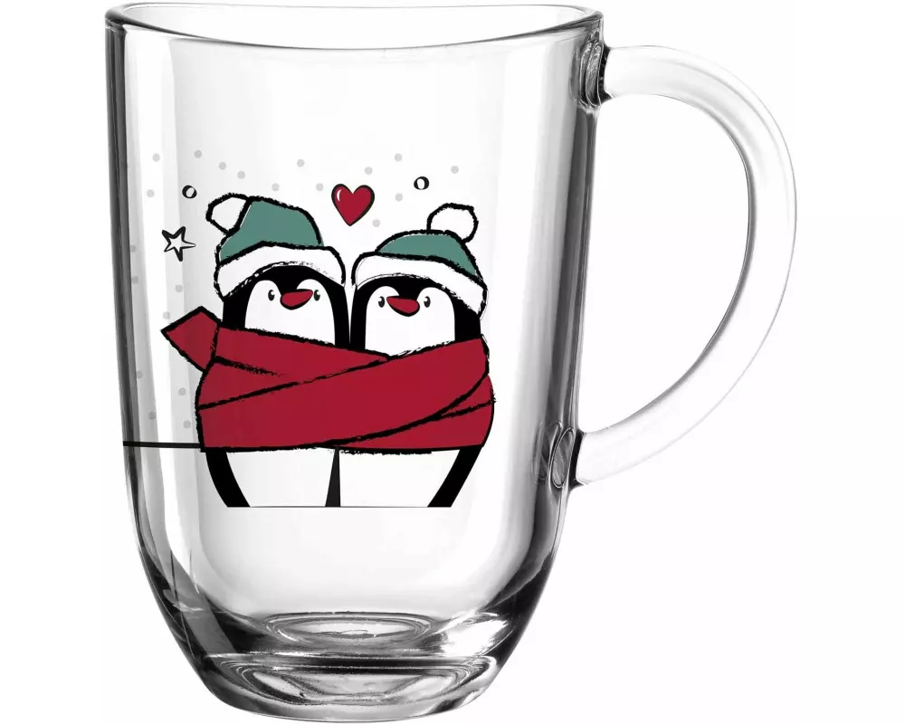 Leonardo Tasse Pinguine 380 ml, Transparent