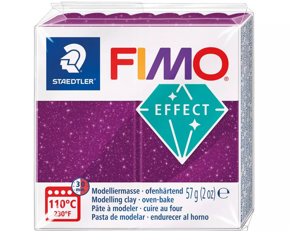 Fimo Modelliermasse Fimo effect 57g Galaxy lila