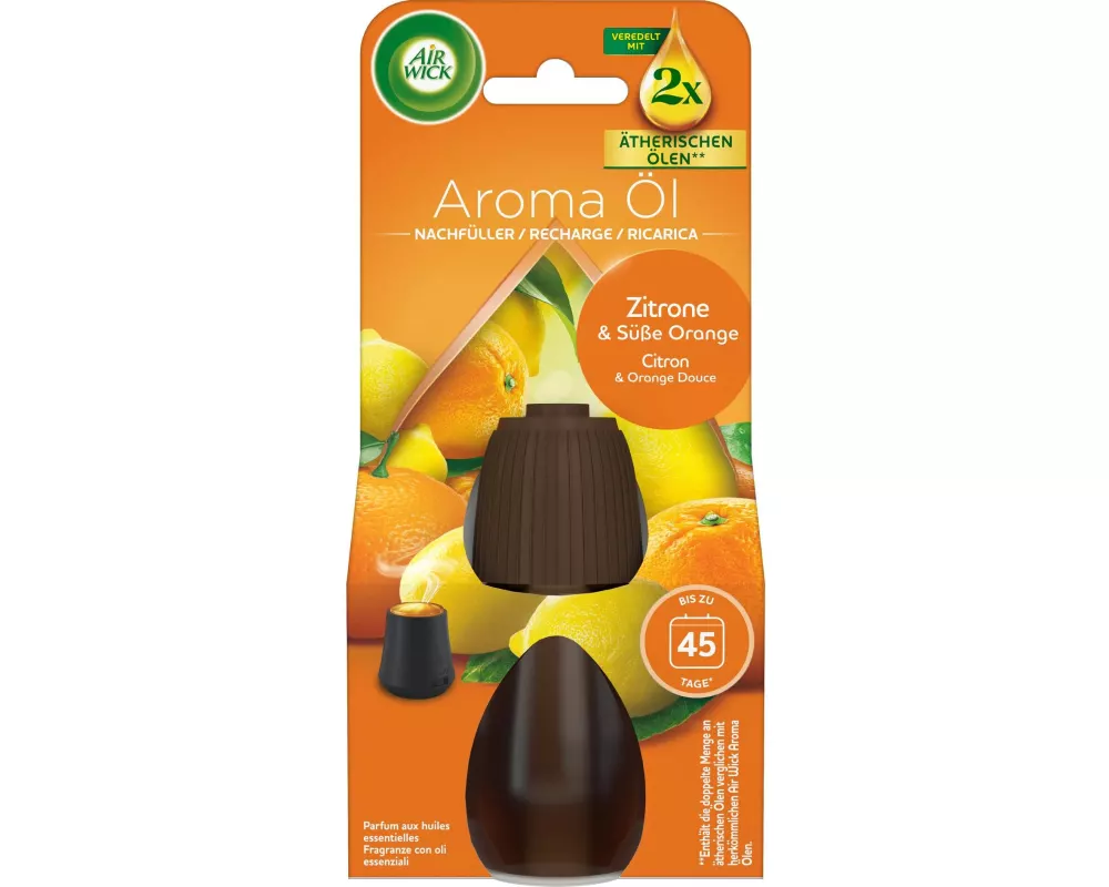 Air Wick Duftspender Aroma Öl Zitrone und süsse Orange 20 ml