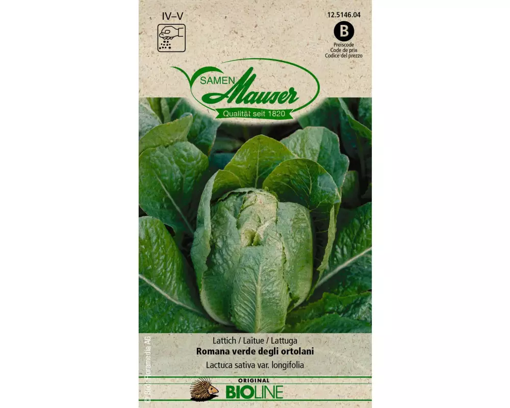 Samen Mauser Samen BIO Lattich Romana verde degli ortolani