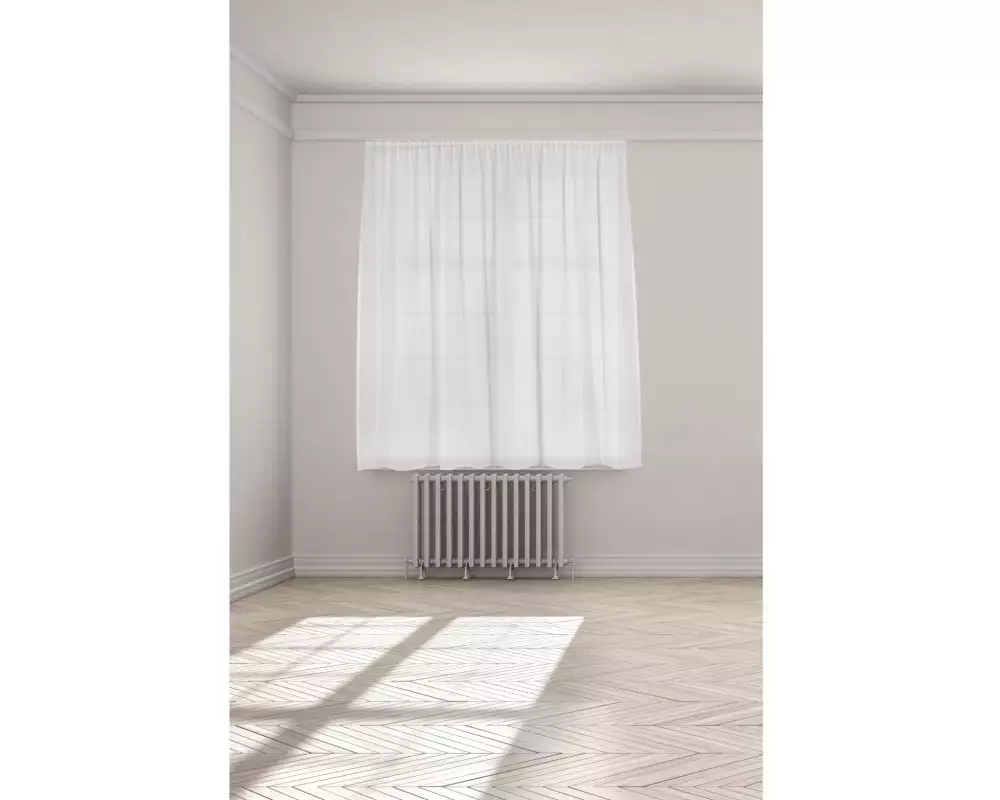 Casa Leon Tagvorhang mit Faltenband Wiola, 140 cm x 175 cm, Weiss