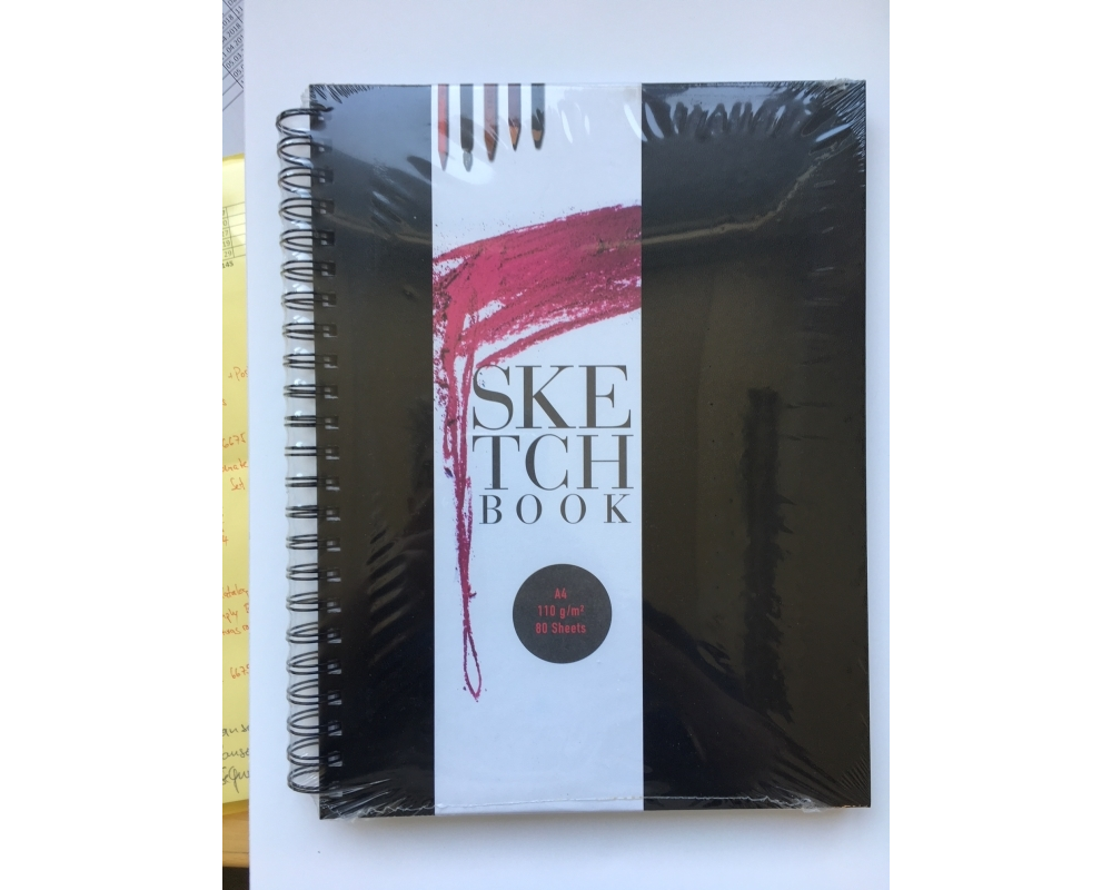 BAM4U.CH Skizzenbuch A4 6678A4 110g, perforiert 80 Blatt