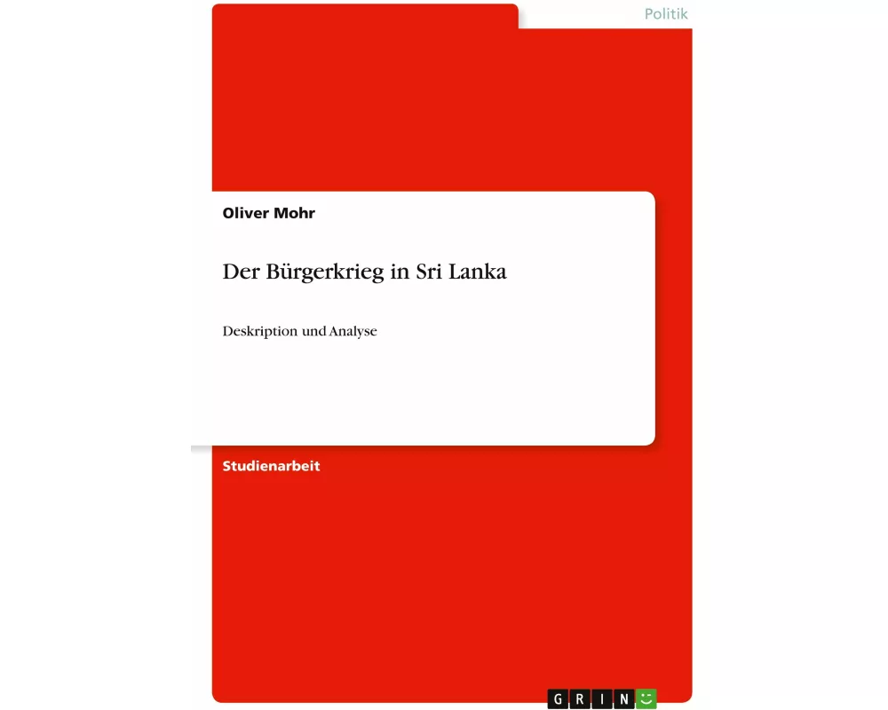 Der Bürgerkrieg in Sri Lanka
