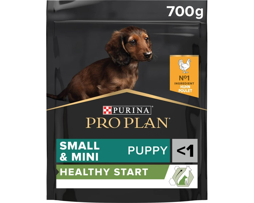 Purina Pro Plan Trockenfutter Small und Mini Puppy Healthy Start Huhn 700 g