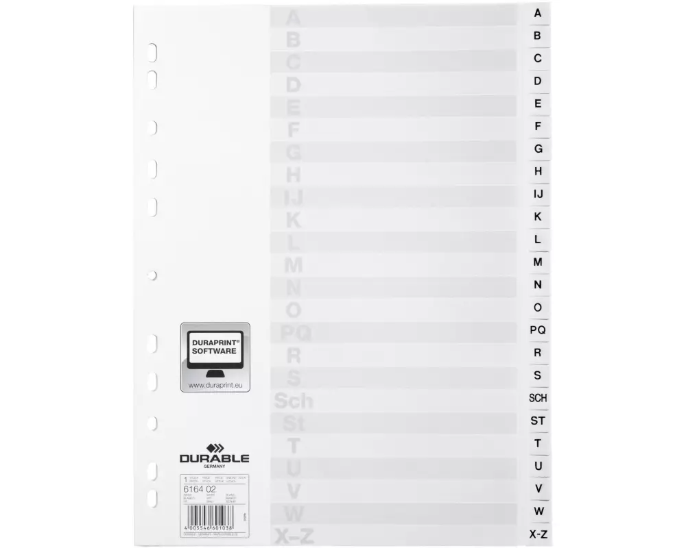 DURABLE Register A4 A-Z 24-teilig