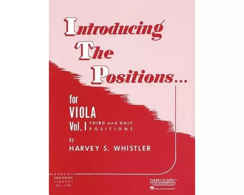 Introducing the Positions for Viola Volume 1 Third and Half Positions Rubank Educational Library String Method