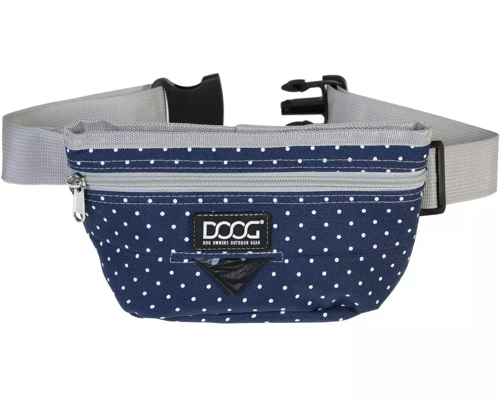 Doog Treat Pouch Stella L Navy / Polka Dots