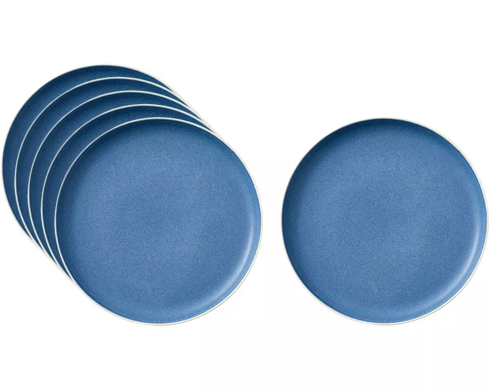 Studio Round Frühstücks- & Dessertteller North 6 Stück,Blau