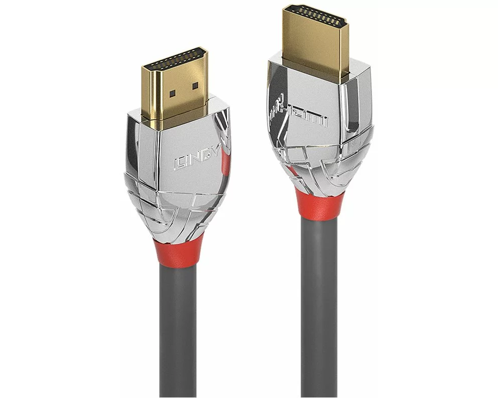LINDY CROMO Video Cable, HDMI 2.0, HDMI-HDMI M-M, 5m, grey, High Speed