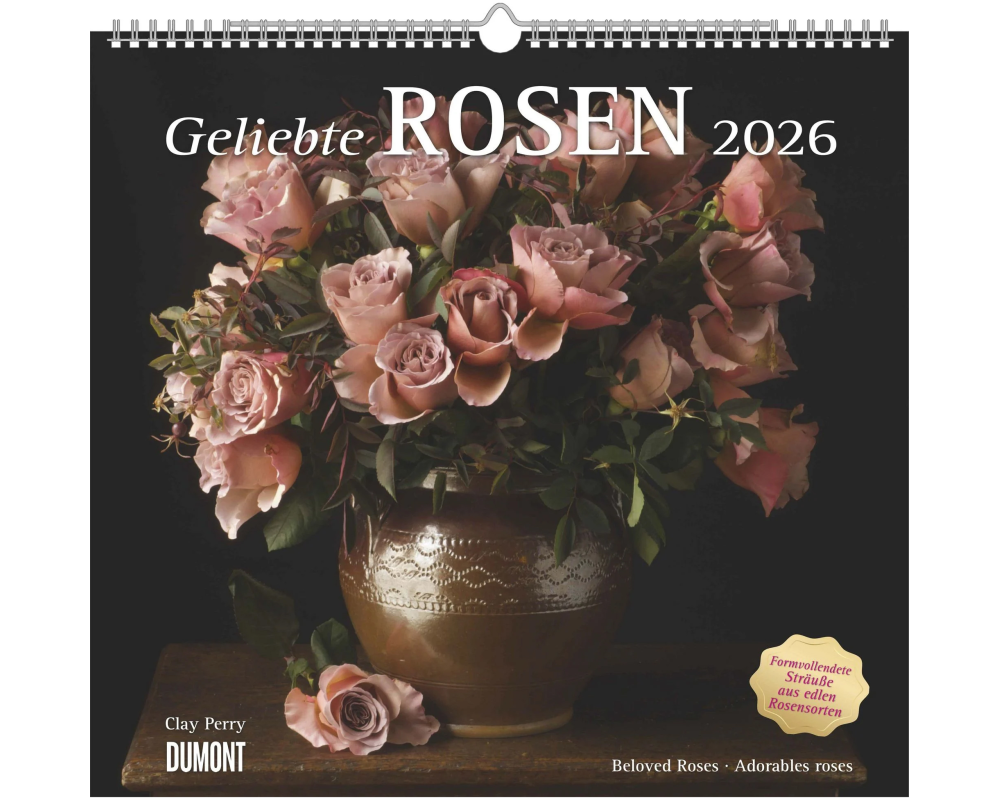DUMONT Bildkalender 2026 260373 Rosen ML 38x35.5cm