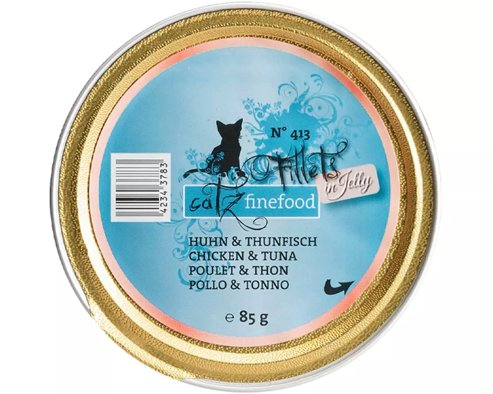 catz finefood Nassfutter Fillets No.413 Huhn & Thunfisch, 85 g
