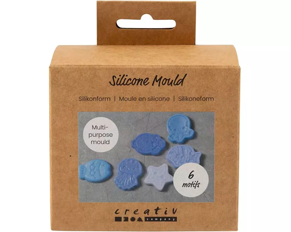 Creativ Company Silikon Form Meeresthema 6 Stück