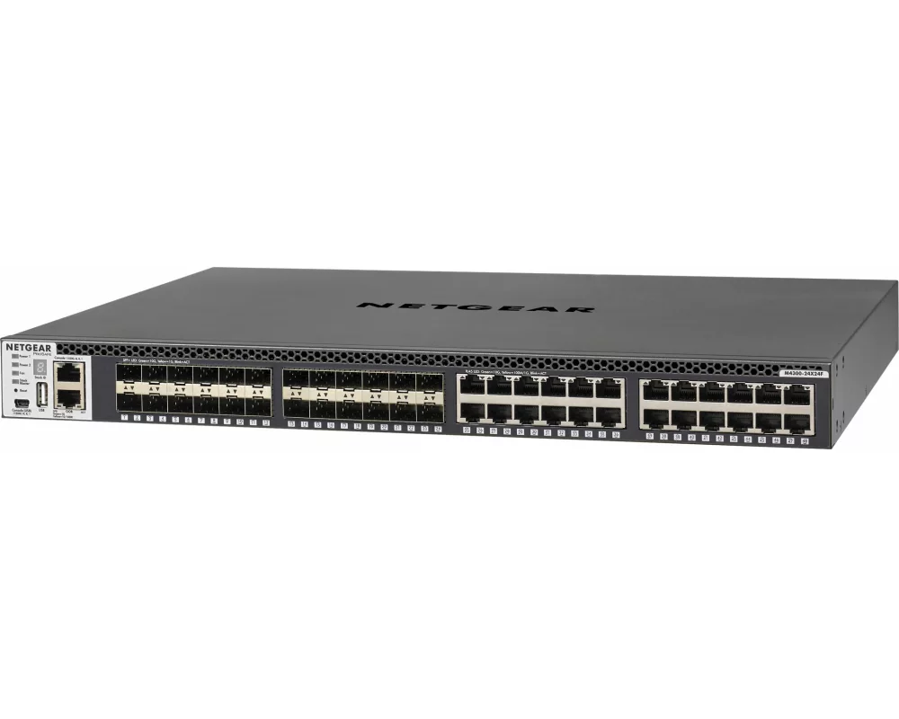 Netgear 10 Gig Switch XSM4348S-100NES, 48 Port, 10/100/1000/10000 Mbit/s