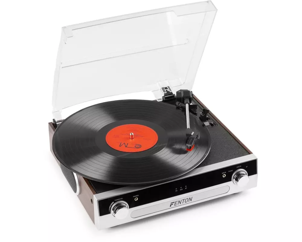 Fenton Plattenspieler mit Bluetooth RP102A Braun