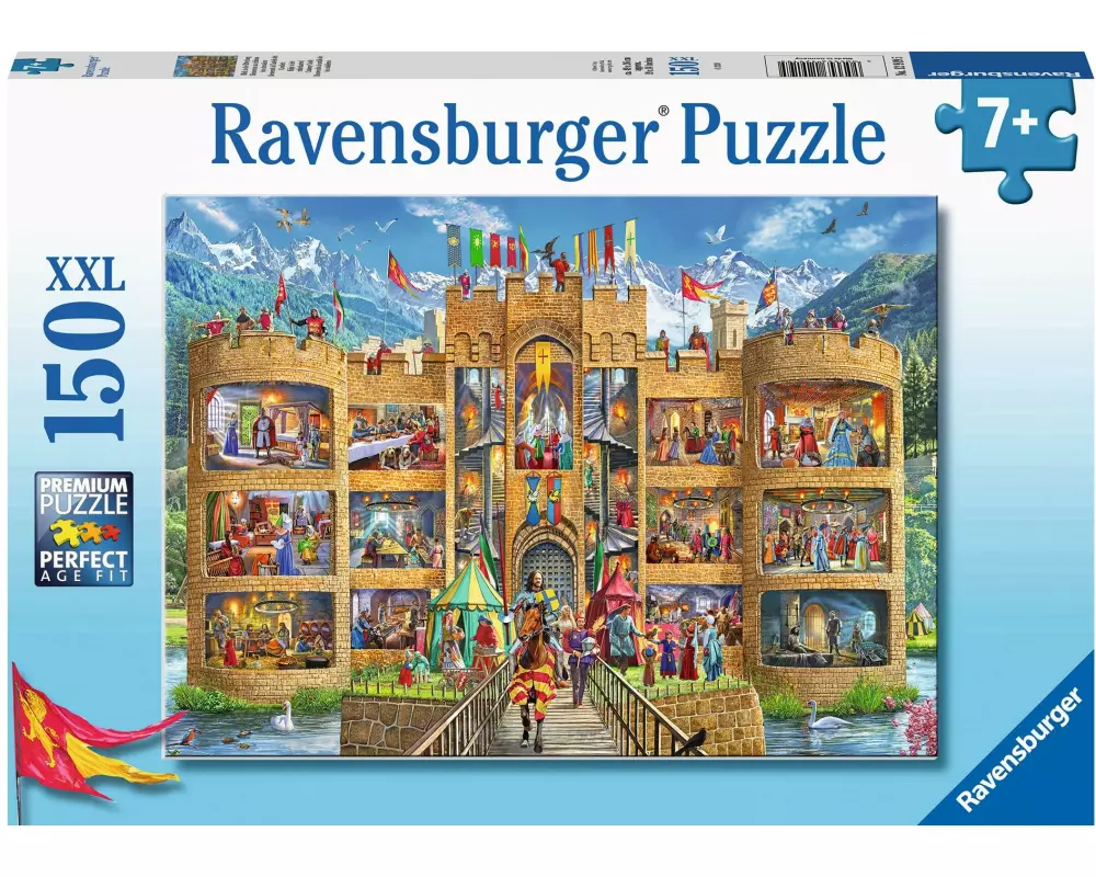 Ravensburger Puzzle Blick in die Ritterburg 150 Teile XXL