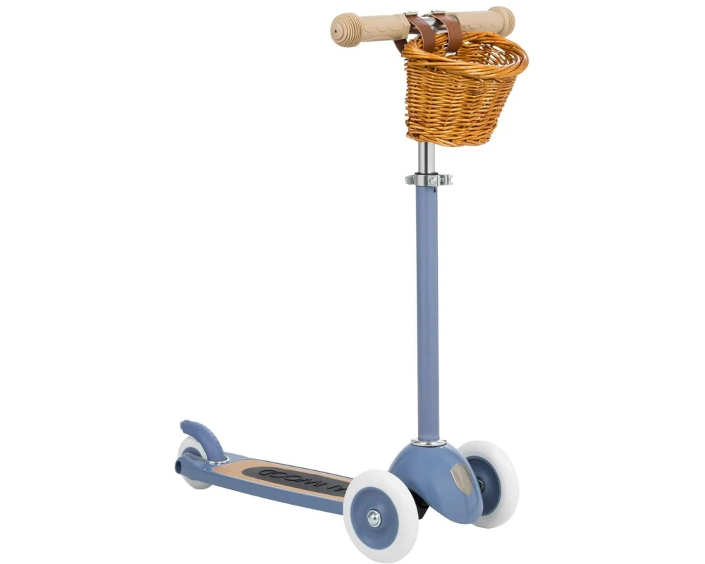 Banwood Scooter Vintage Blue, Recycelter Kunstoff/Stahl, 3 kg