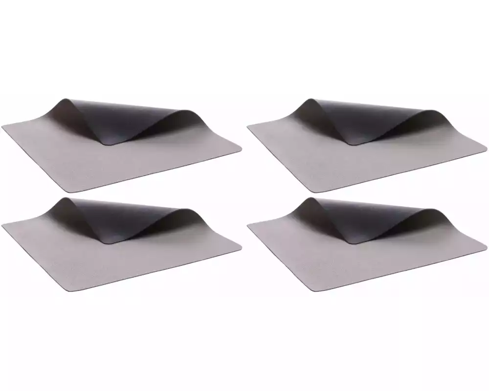 Bitz Tischset 33 cm x 46 cm, 4 Stück, Schwarz/Grau