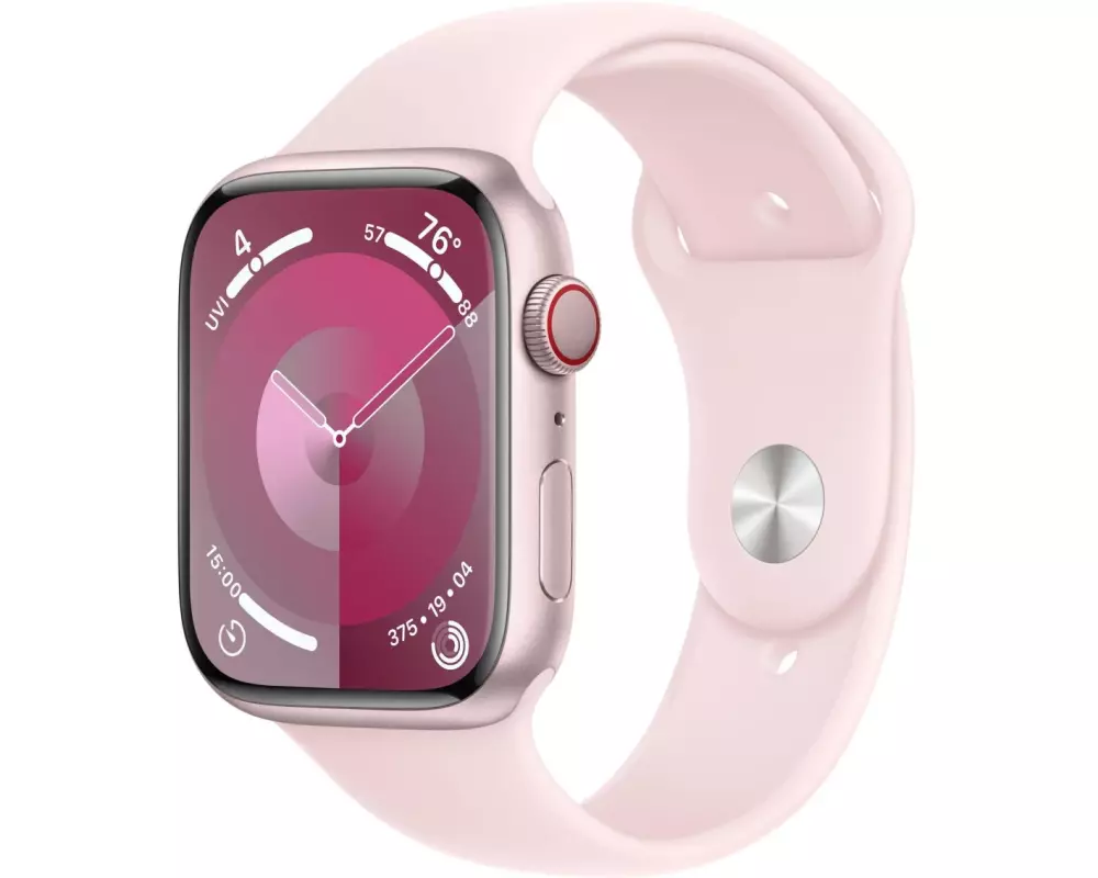 Apple Watch Series 9 45 mm LTE Alu Pink Sport Hellrosa M/L