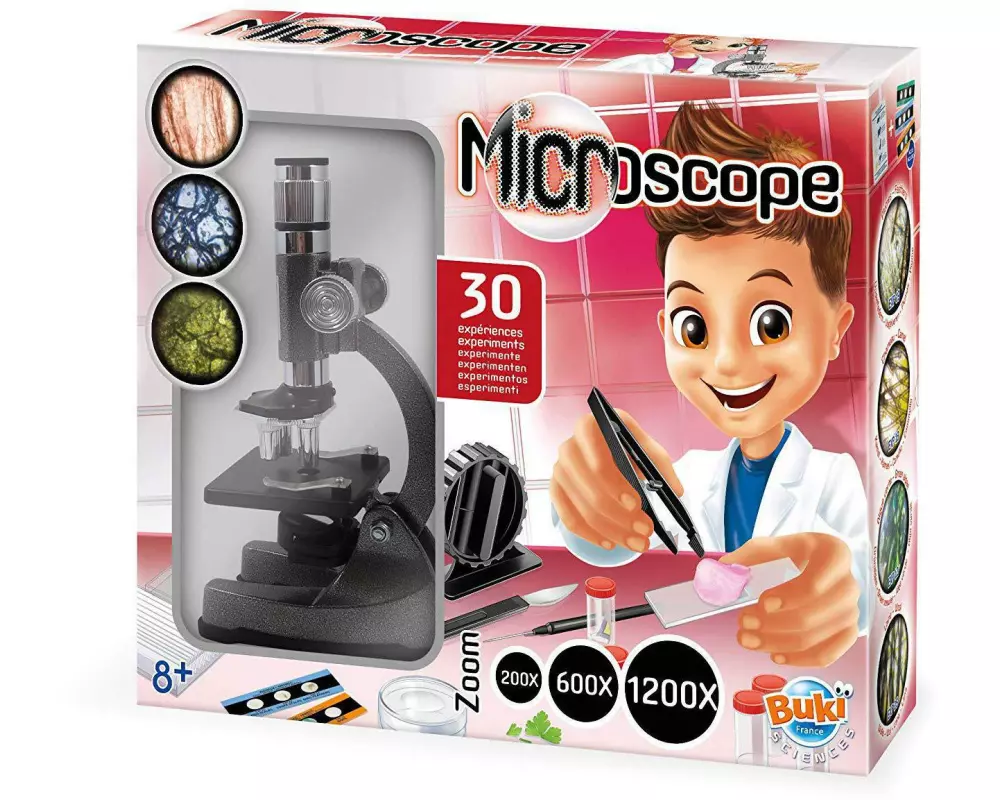 Buki Experimentierkasten Mikroskop 30 Experimente