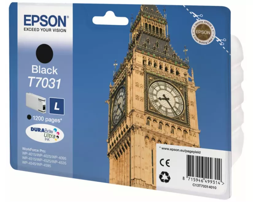 EPSON T7031 Ink black Std Capacity 24ml 1.200 pages blister
